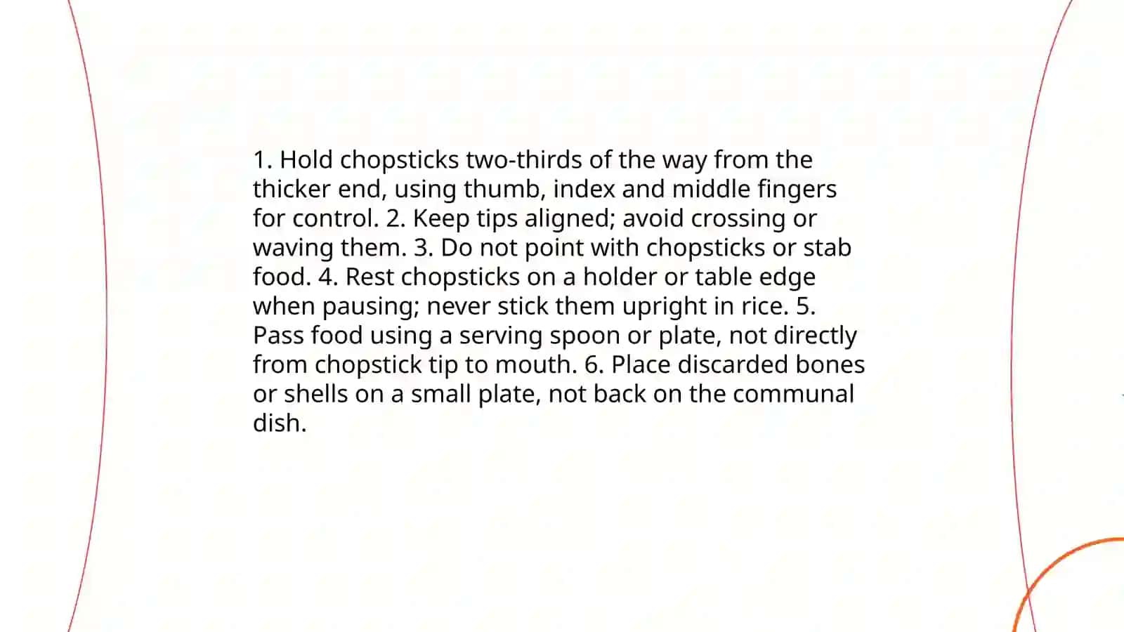 Chinese Table Manners and Hospitality 4