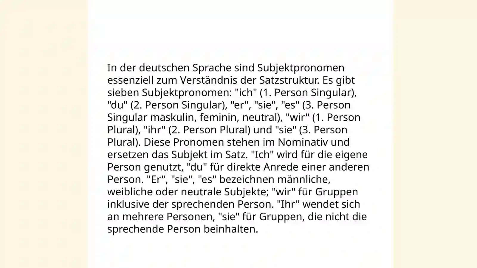 Personalpronomen 4