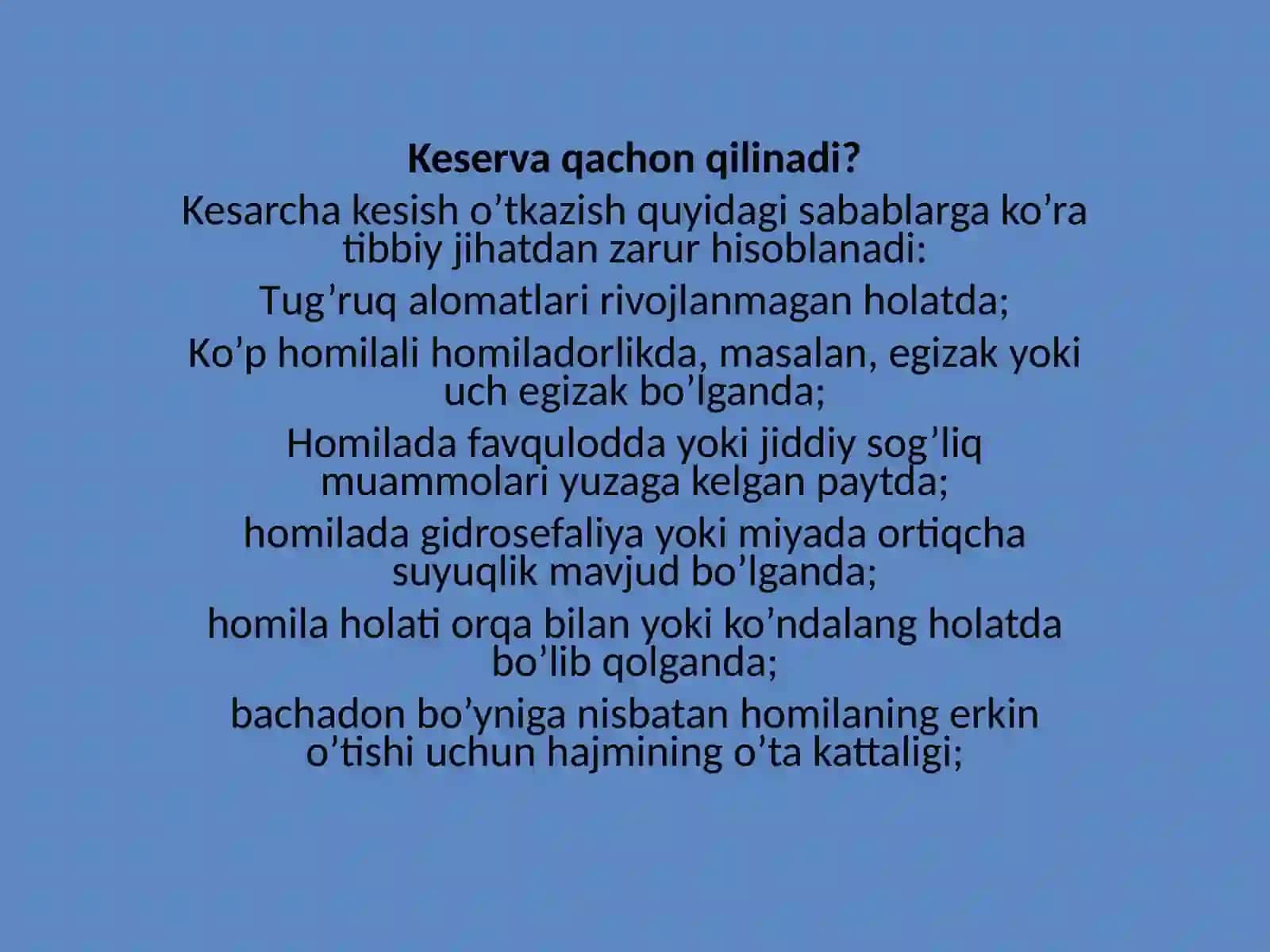 Keserva kesish operatsiyasi 4