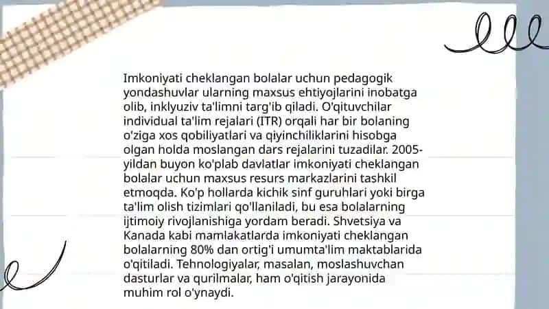 Imkoniyati cheklangan bolalarni inklyuziv ta'lim va tarbiyalash konsepsiyasi 4