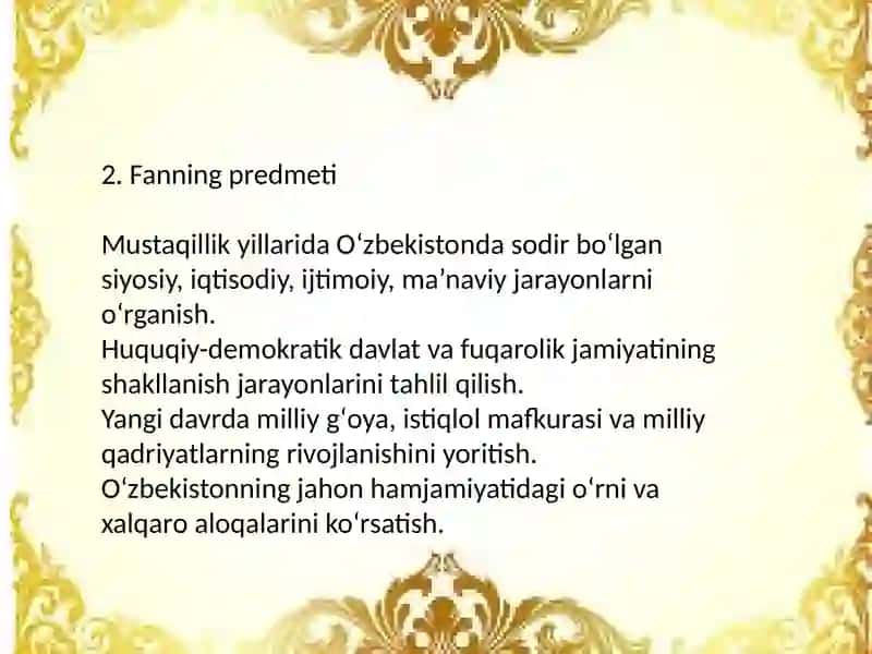 O’zbekistonning Eng yangi tarixi 4