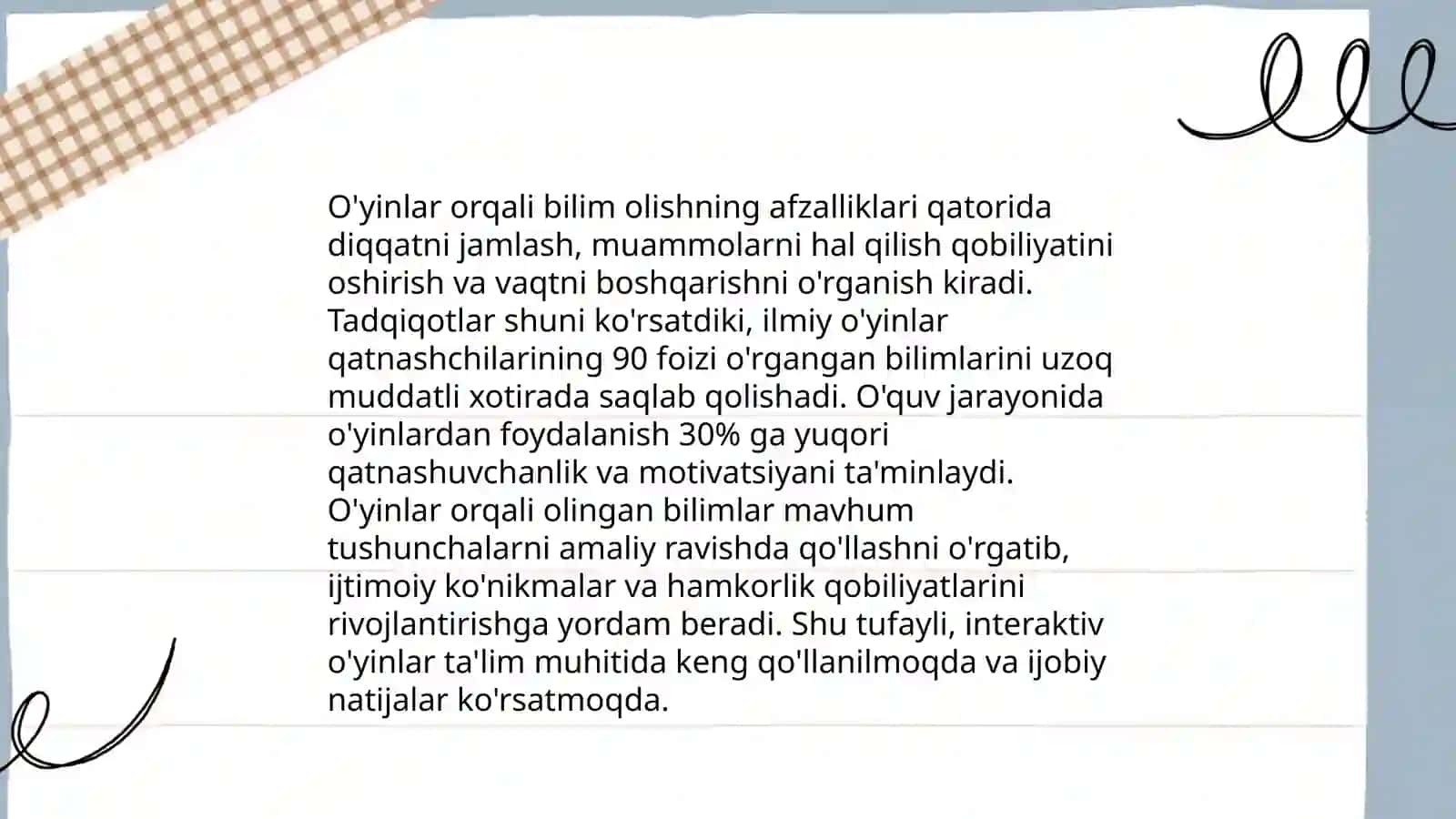 Boshlang'ich ta'lim fanlarini o'qitishda talimiy o'yinlarning ahamiyati Keys - stadi usulining o'ziga xosligi 4