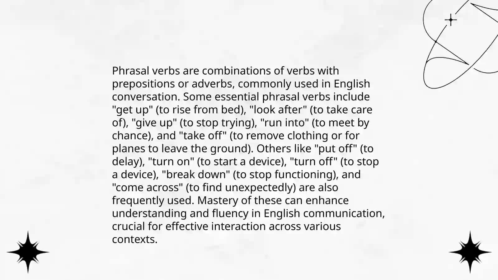 Phrasal verbs 4