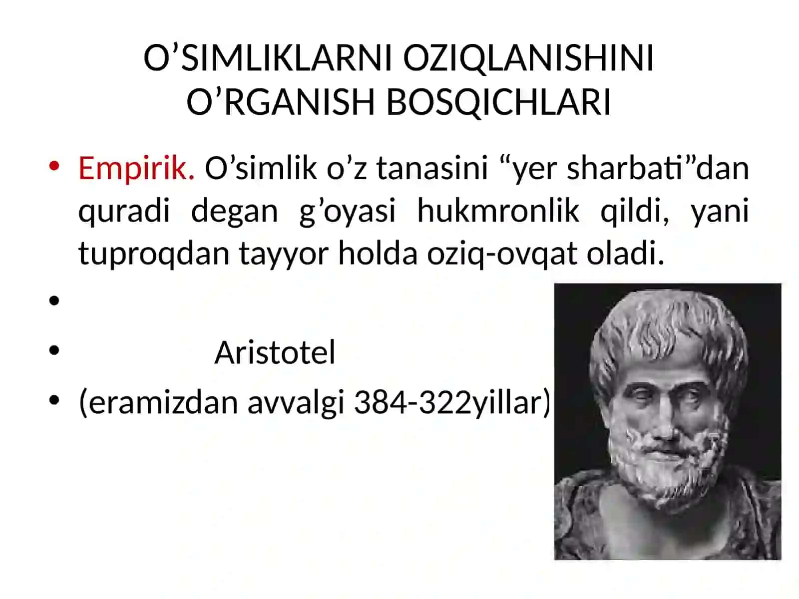 O’simliklarning oziqlanishi 4