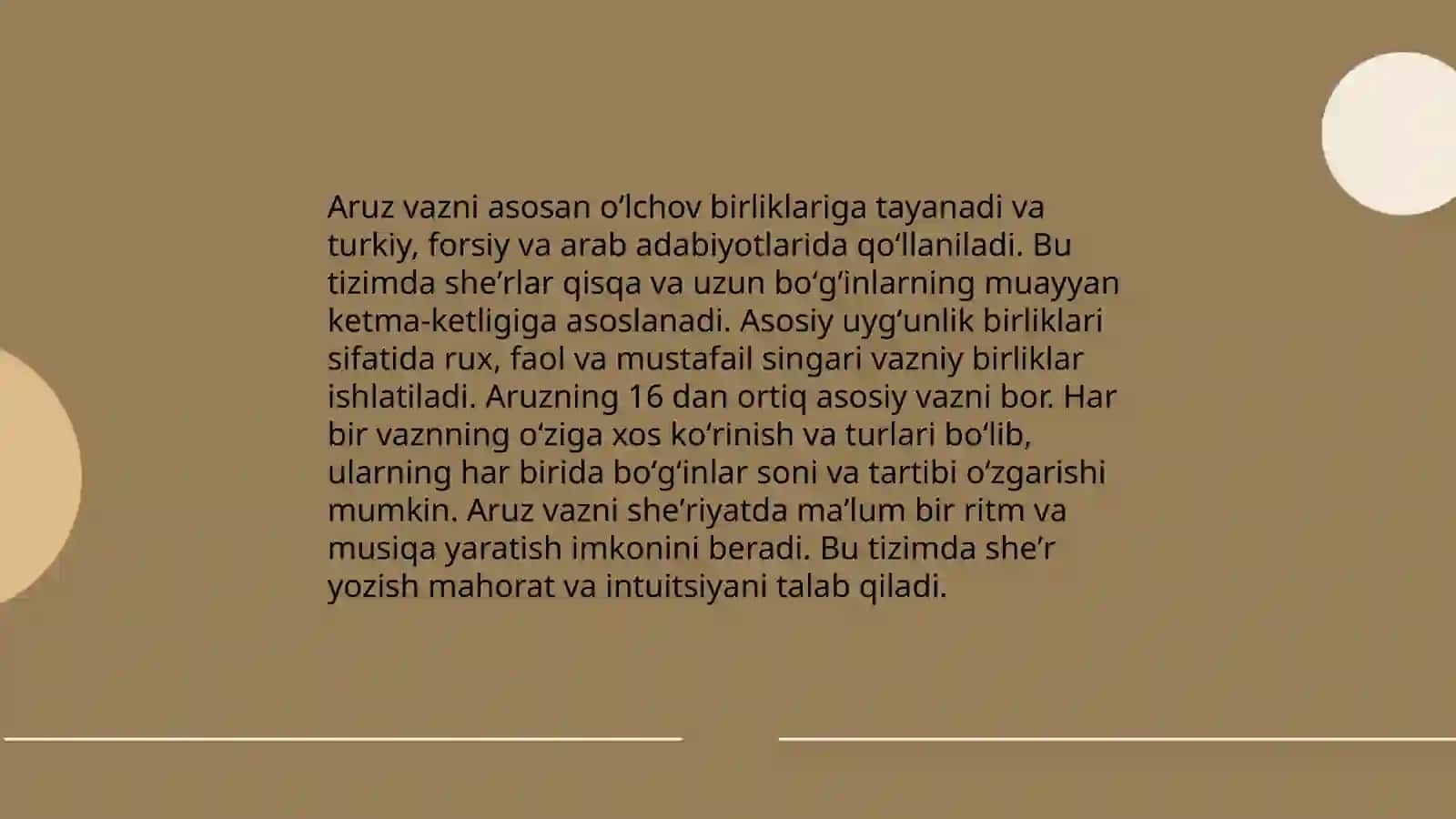 Aruz vazning tahlili 4