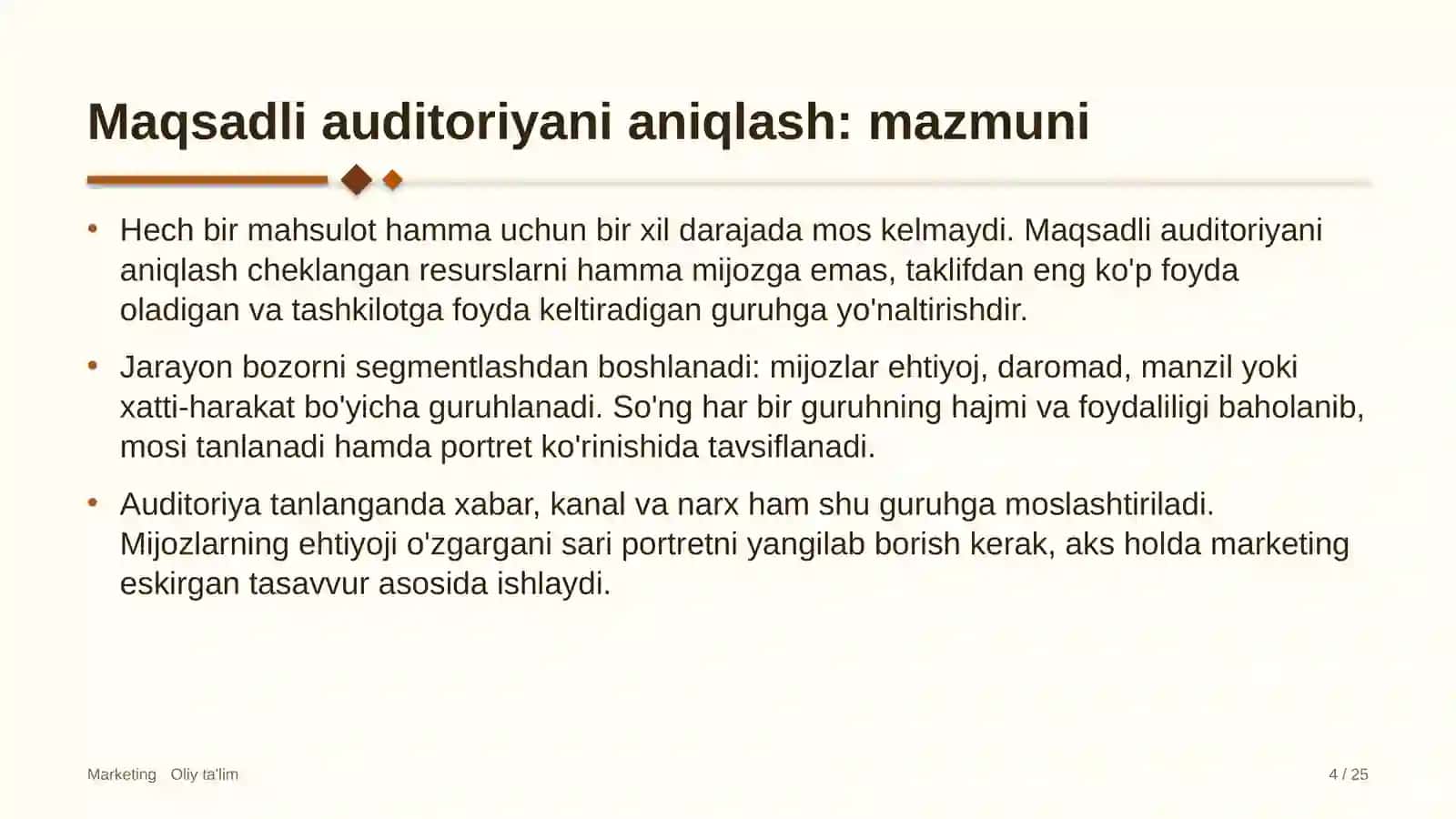 Kartoshkachilikda maqsadli auditoriyani aniqlash 4