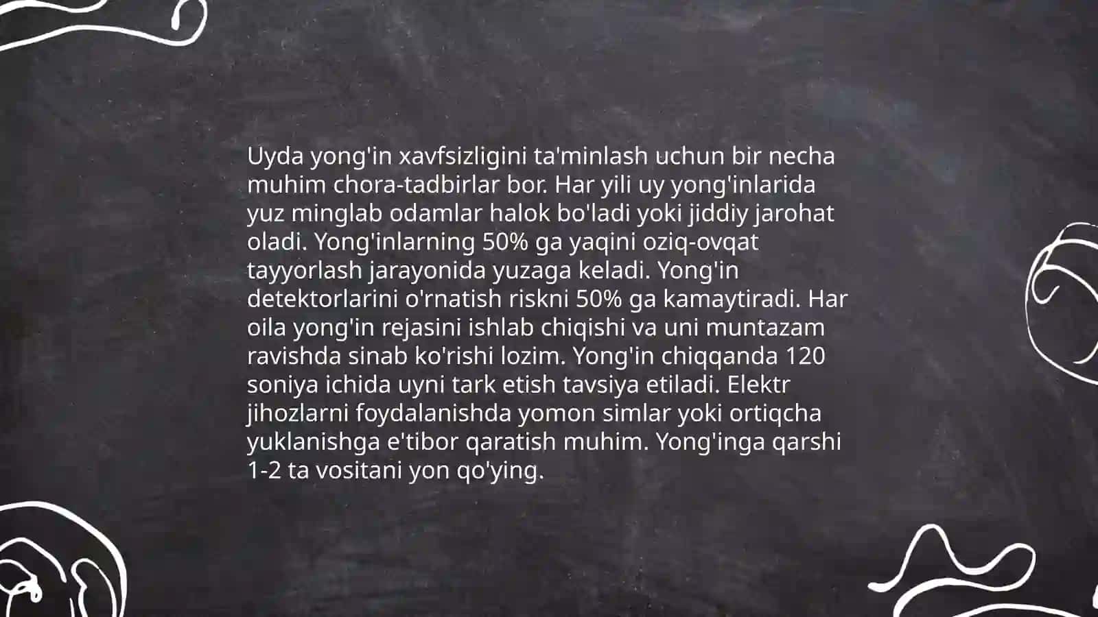 Yong'in xavfsizligi qoidalari 4