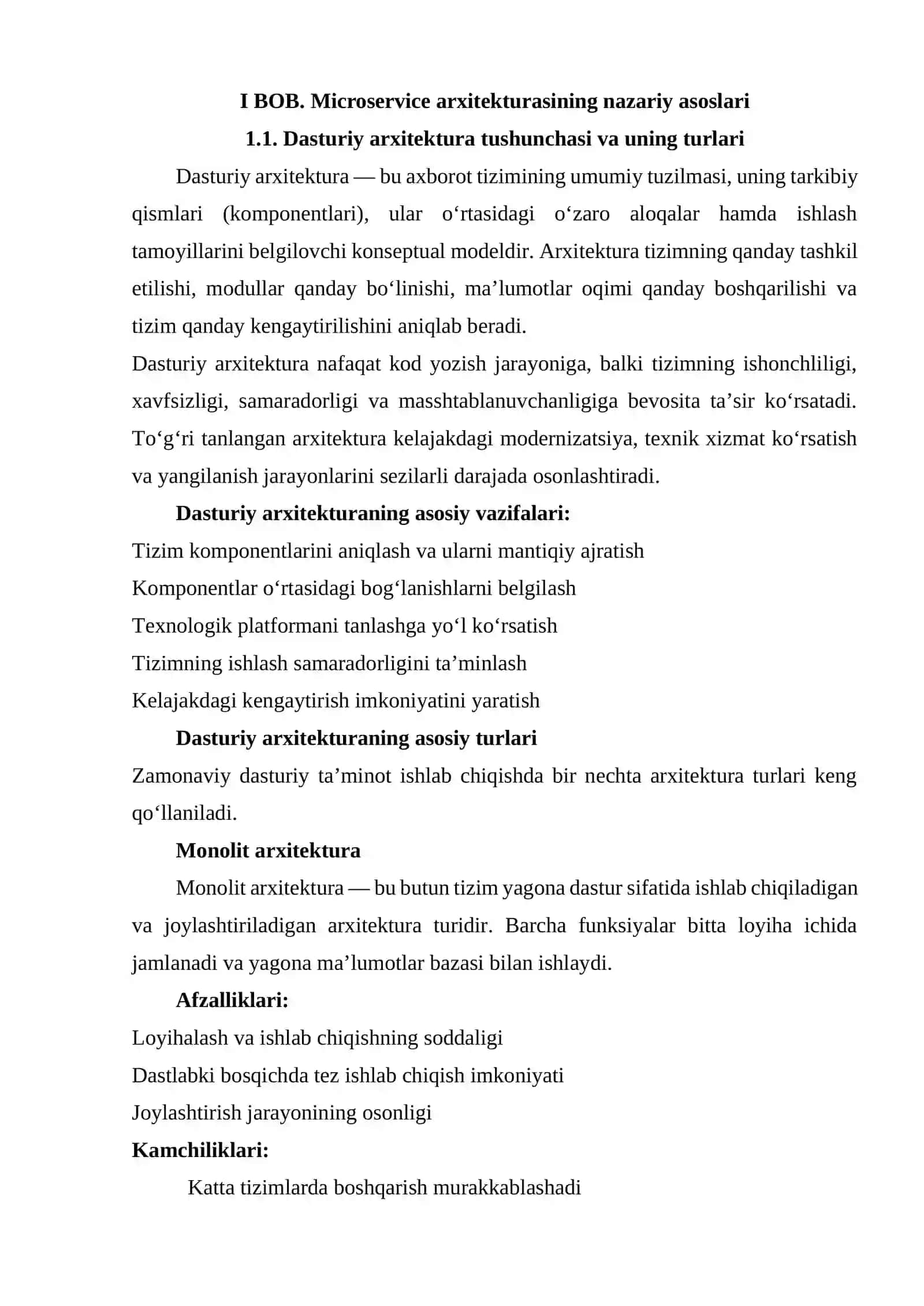 Microservice arxitektura uchun System Specification ishlab chiqarish 4