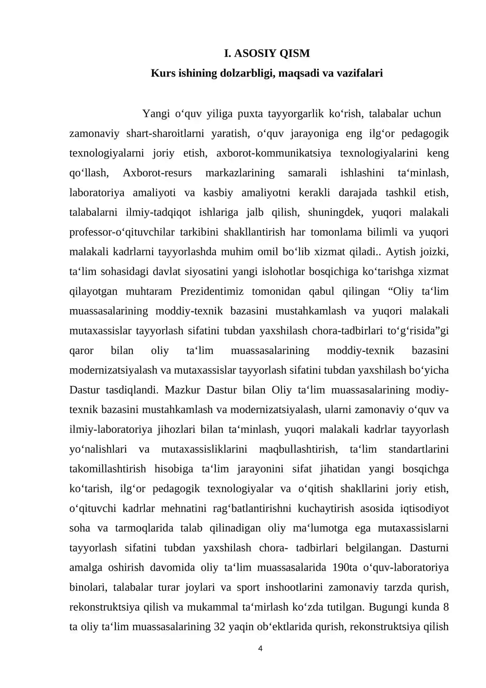 ALIFATIK BIR ASOSLI KARBON KISLOTALARNING 4