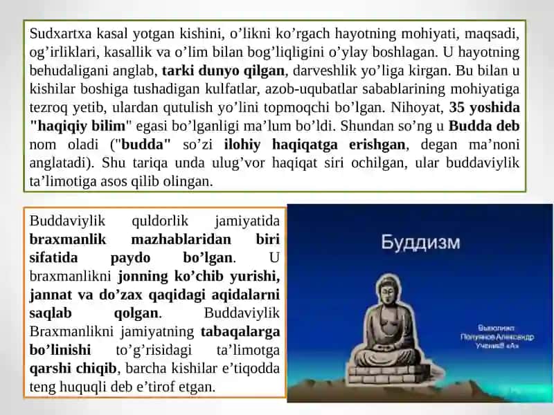 Buddaviylik Dinining Tarixi va Asosiy Gʻoyalar 4