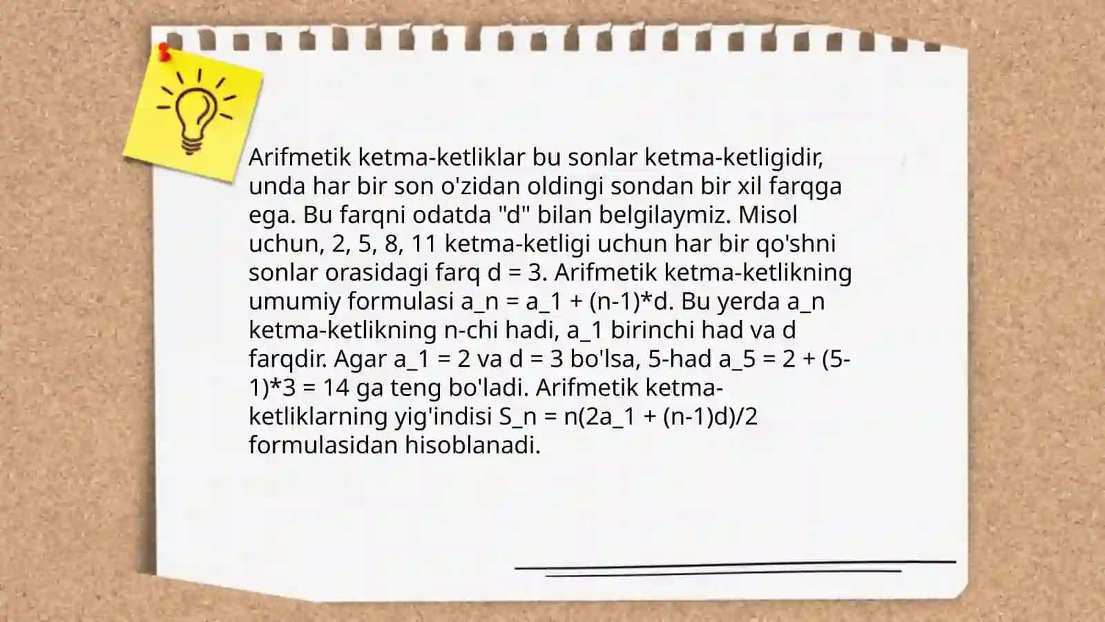 Sonli ketma ketliklar 4
