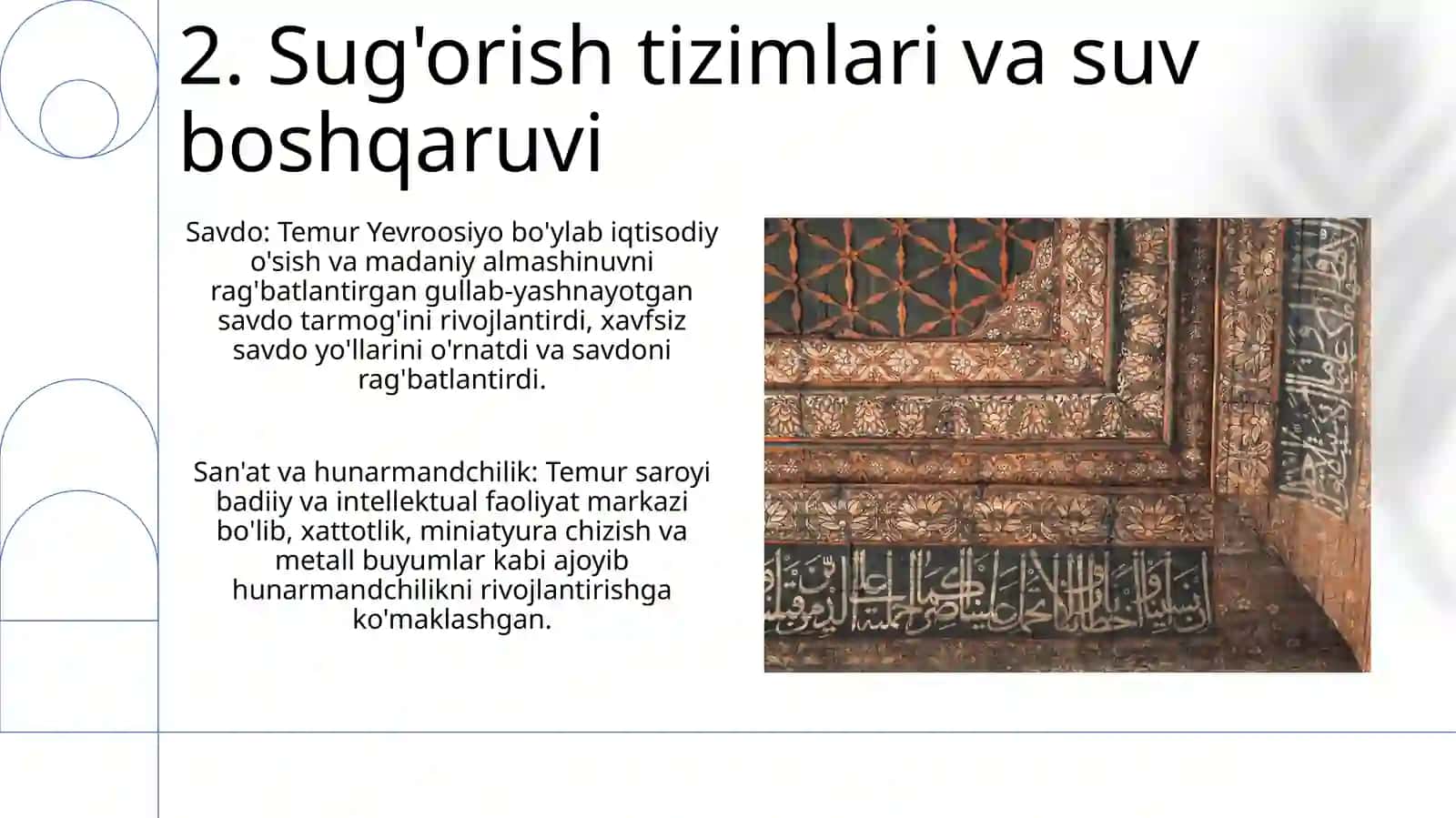 Hunarmandchilik, savdo va qurilish ishlari 4