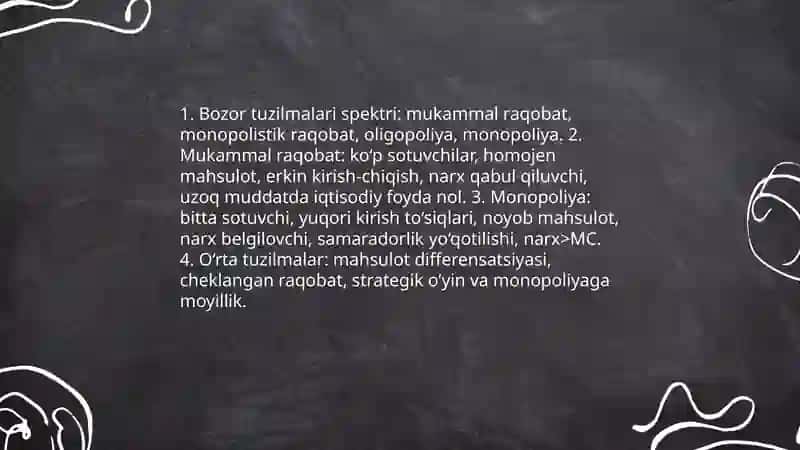 Raqobat va manapoliya 4