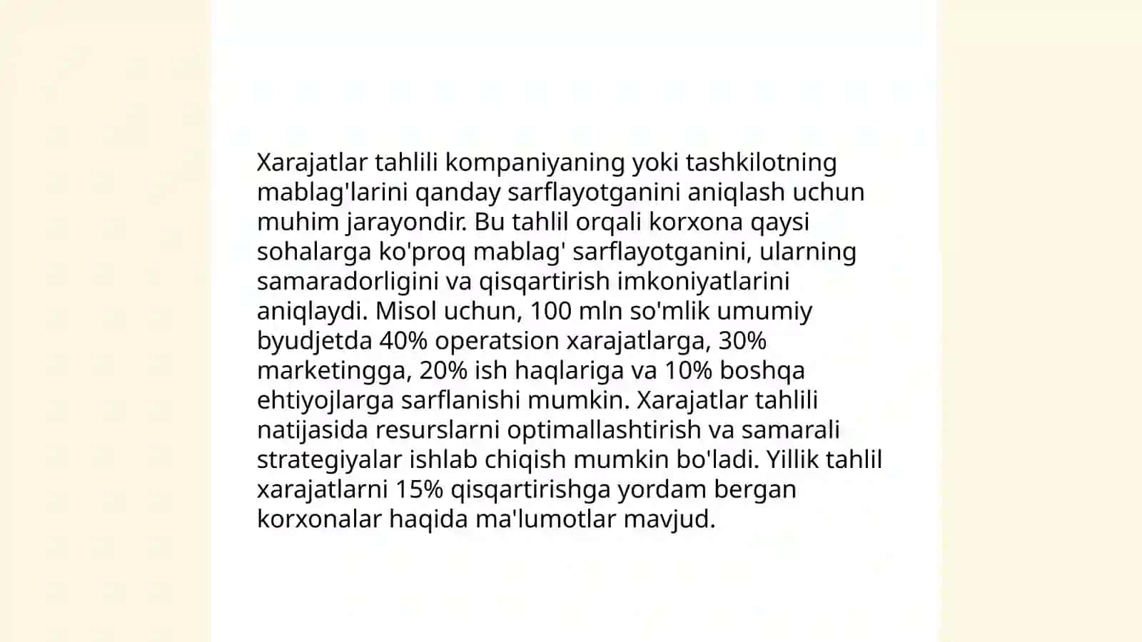 Moliyaviy hisobot elementlarini bashoratlash 4