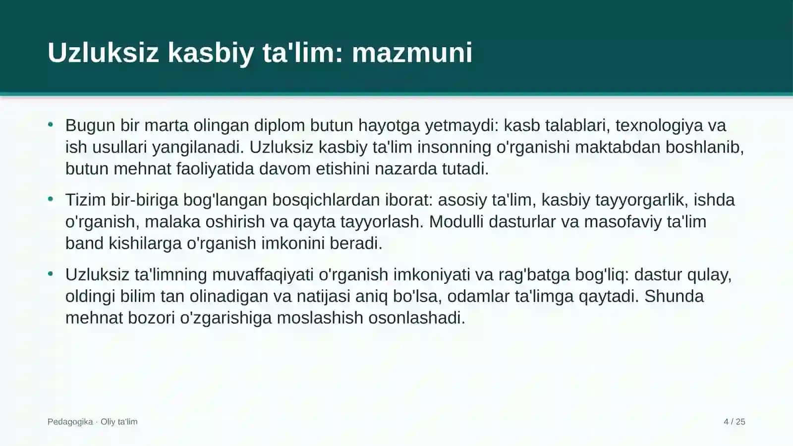 Hakamlik sudlarida uzluksiz kasbiy ta'lim 4