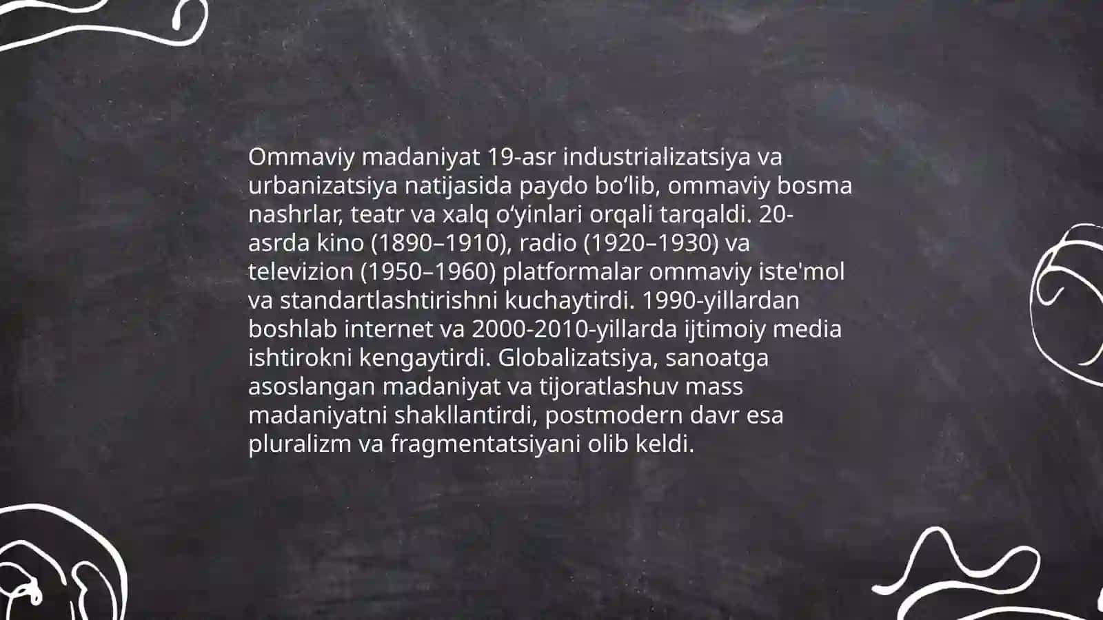 Ommaviy madaniyat 4