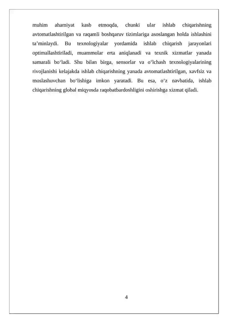 Avtomatlashtirilgan ishlab chiqarishda robot manipulyatorlari 4