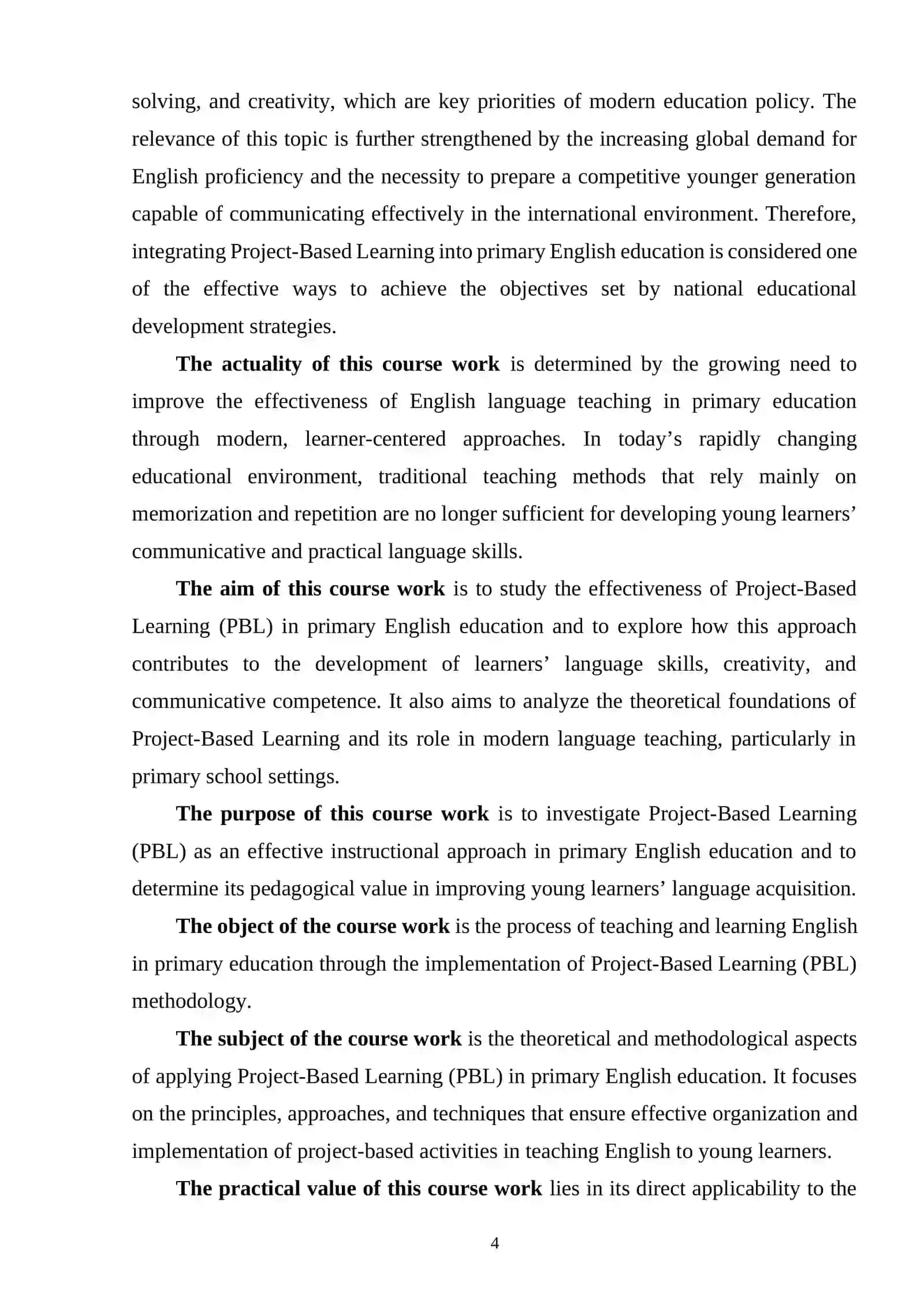 Project-Based Learning in Primary English Education 4