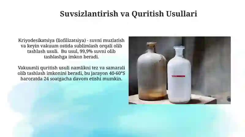 Kimyoviy konservalash usullari 4