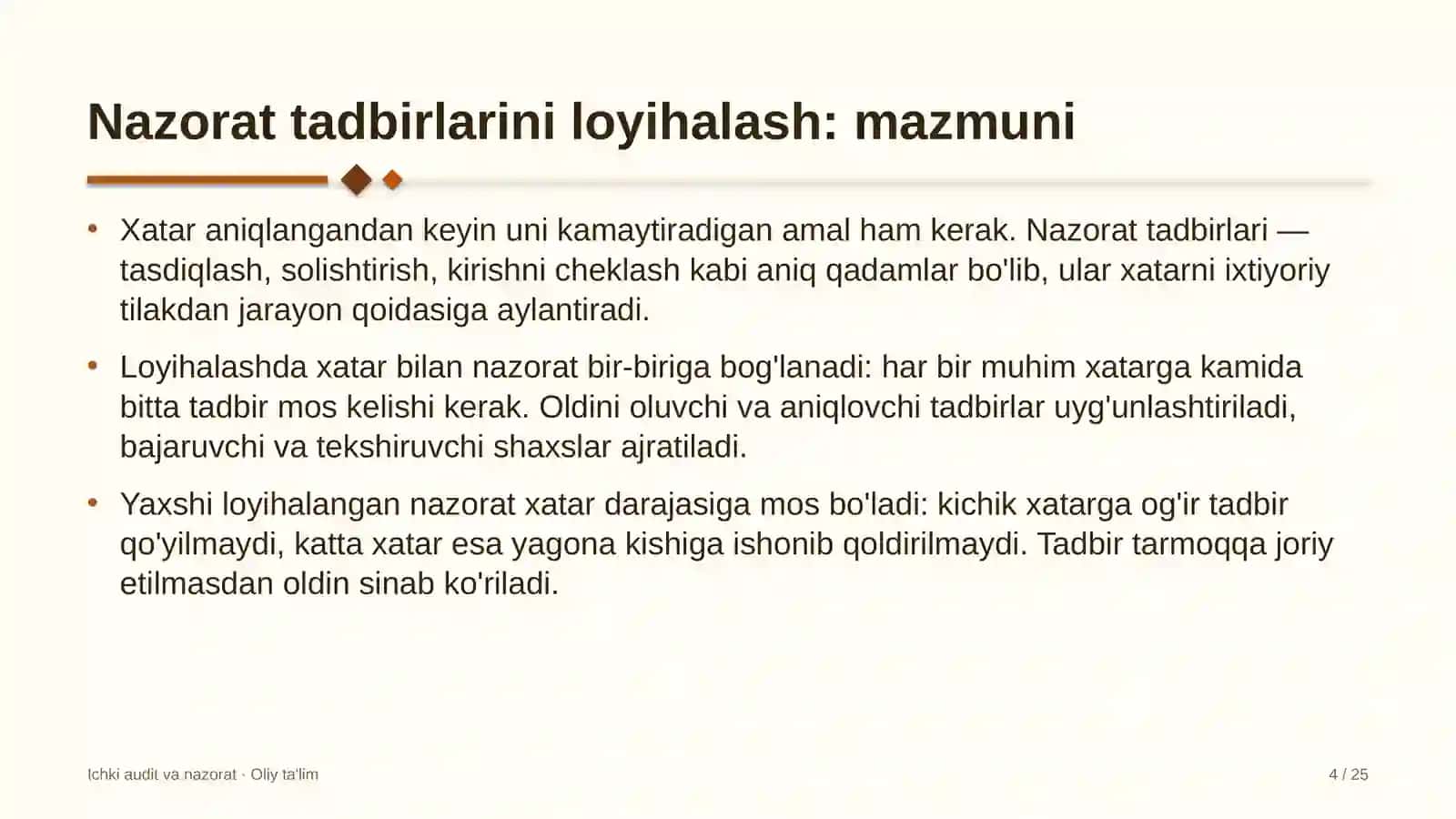 Issiqlik elektr stansiyalarida nazorat tadbirlarini loyihalash 4