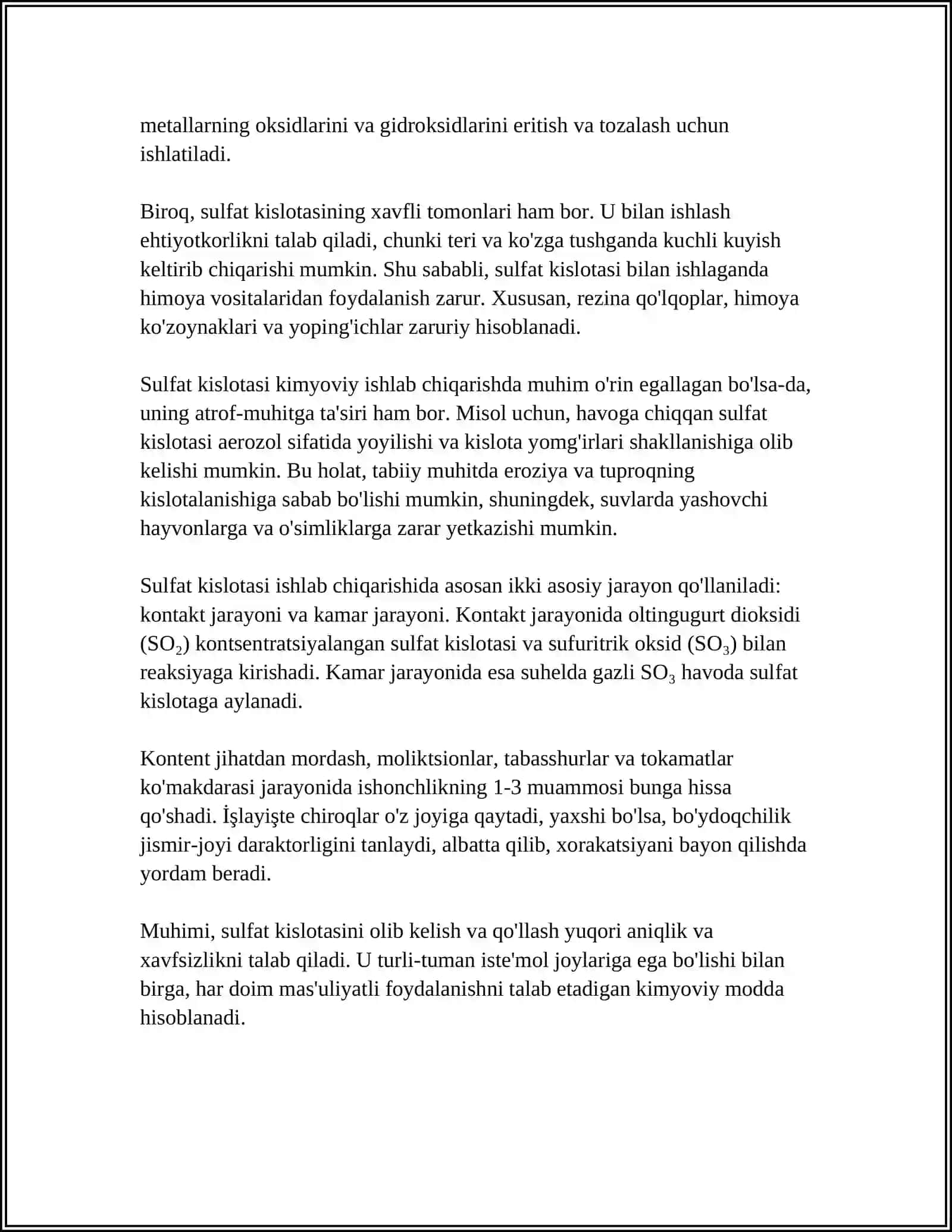 SULFAT KISLOTA 4