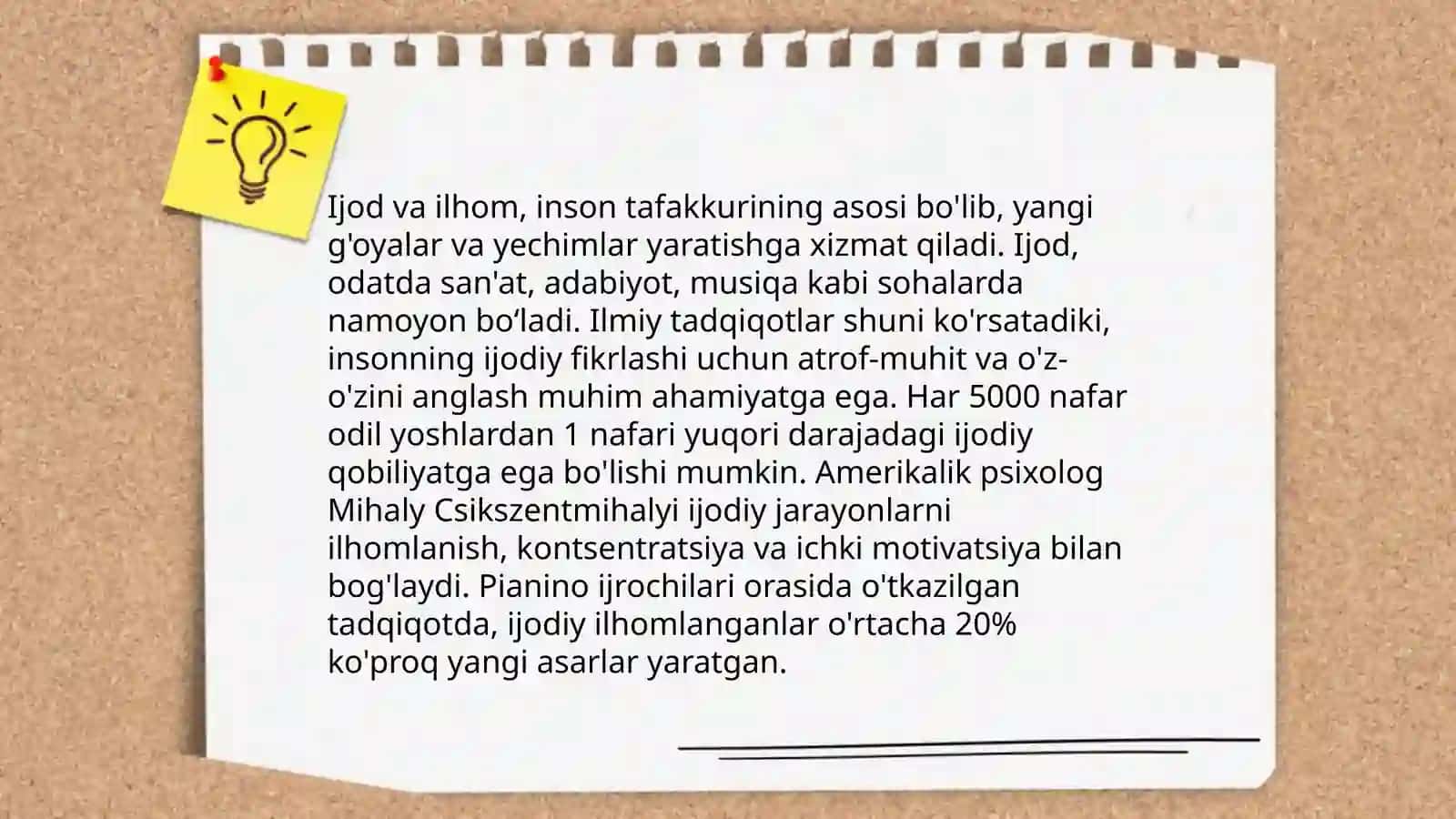 Ijodni anglash baxti 4
