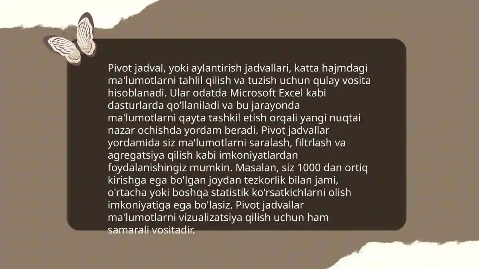 Excelda ma'lumotlar filtrlash 4