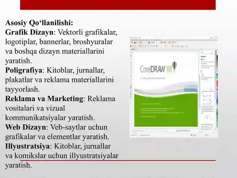 COREL DRAWDASTURI VA UNING IMKONIYATLARI 4