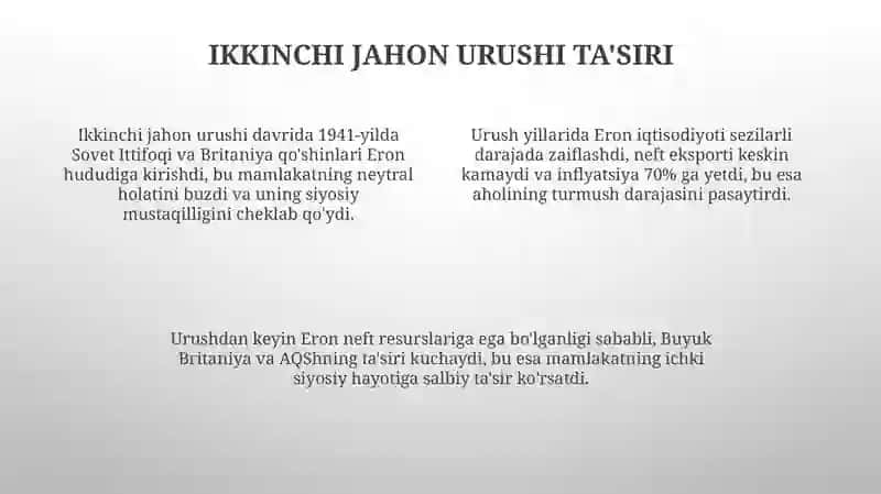 Pahlaviylar davrida Eron 4