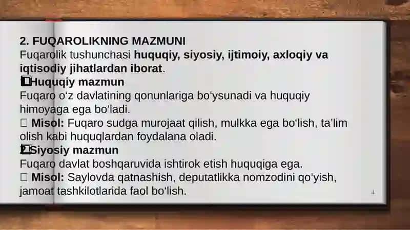 Fuqarolik Tarbiyasi 4