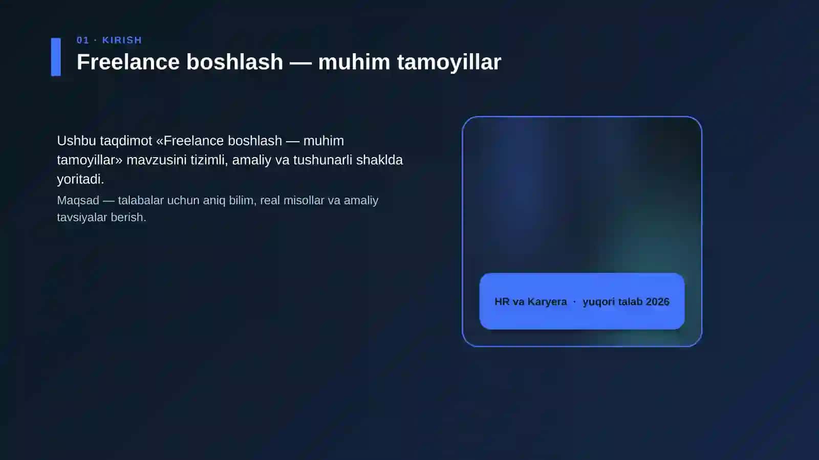 Freelance boshlash — muhim tamoyillar 4