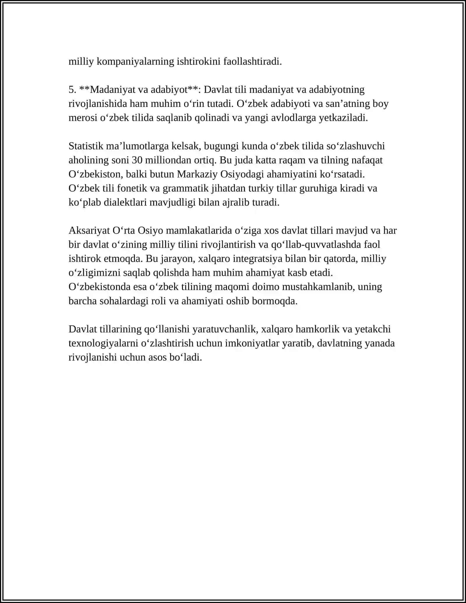 DAVLAT TILIDA ISH YURITISH 4