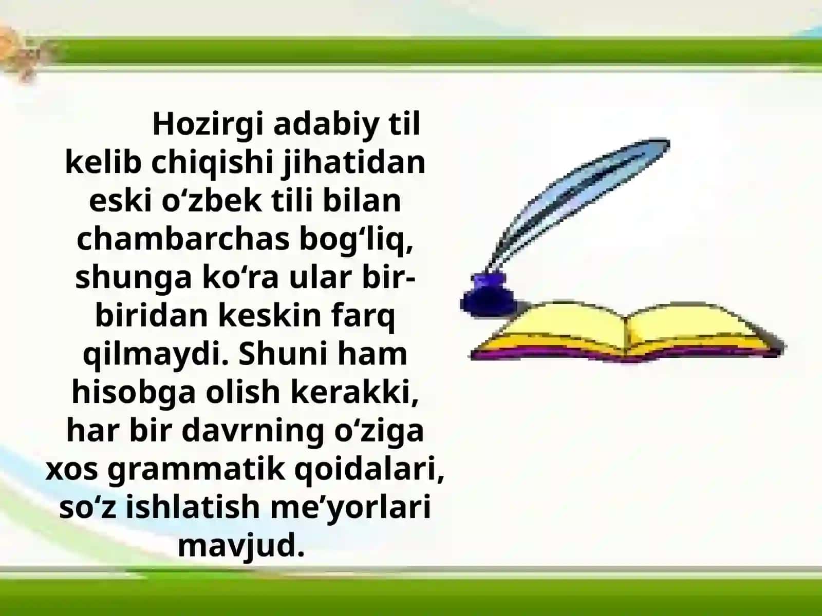 Adabiytil va dialekt munosabati 4