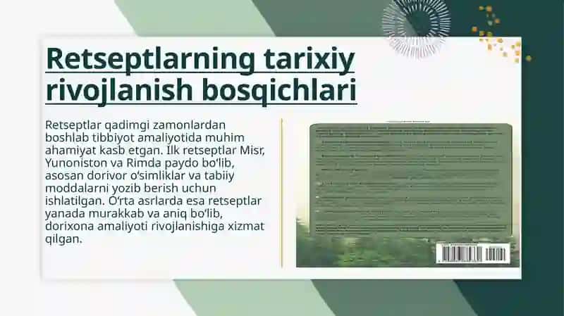 Retsept va Dorivor o'simliklar 4