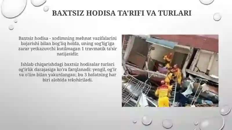 Ишлаб чиқариш майдонларидаги бахтсиз ҳодисаларни текшириш ва N1 шаклни расмийлаштириш 4