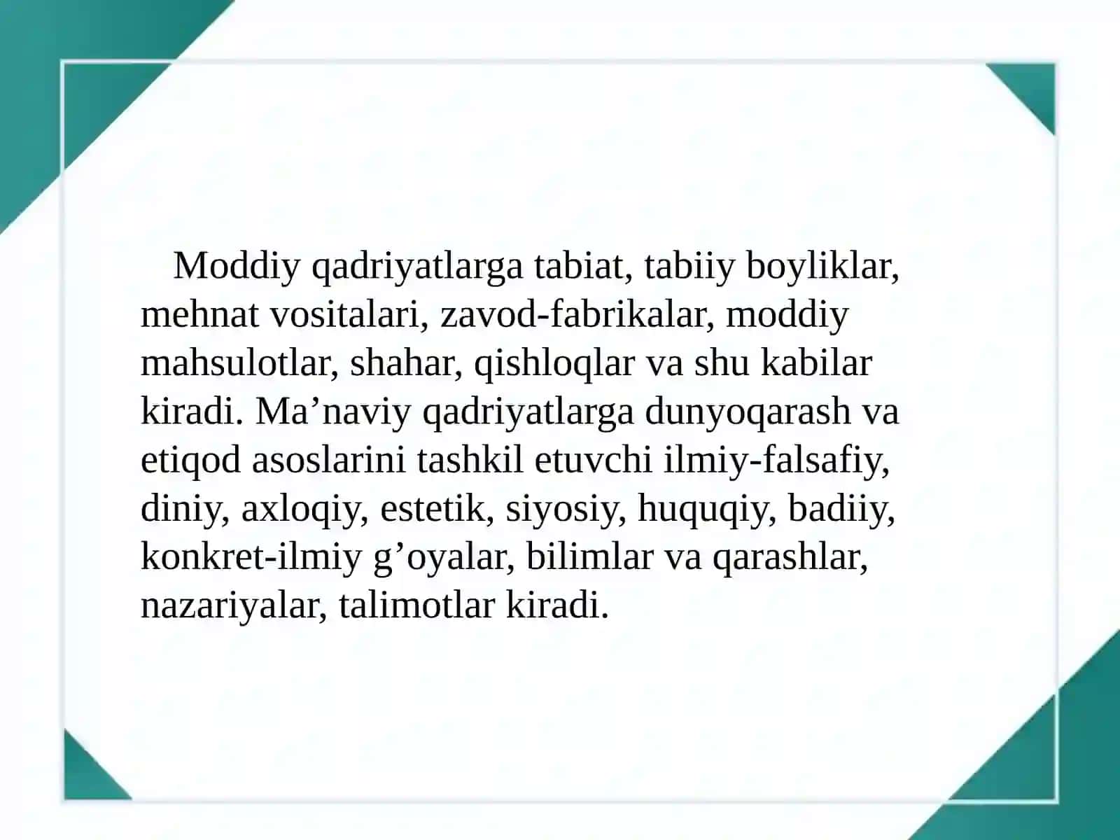 Ma’naviyatning aksiologik tamoyillari 4