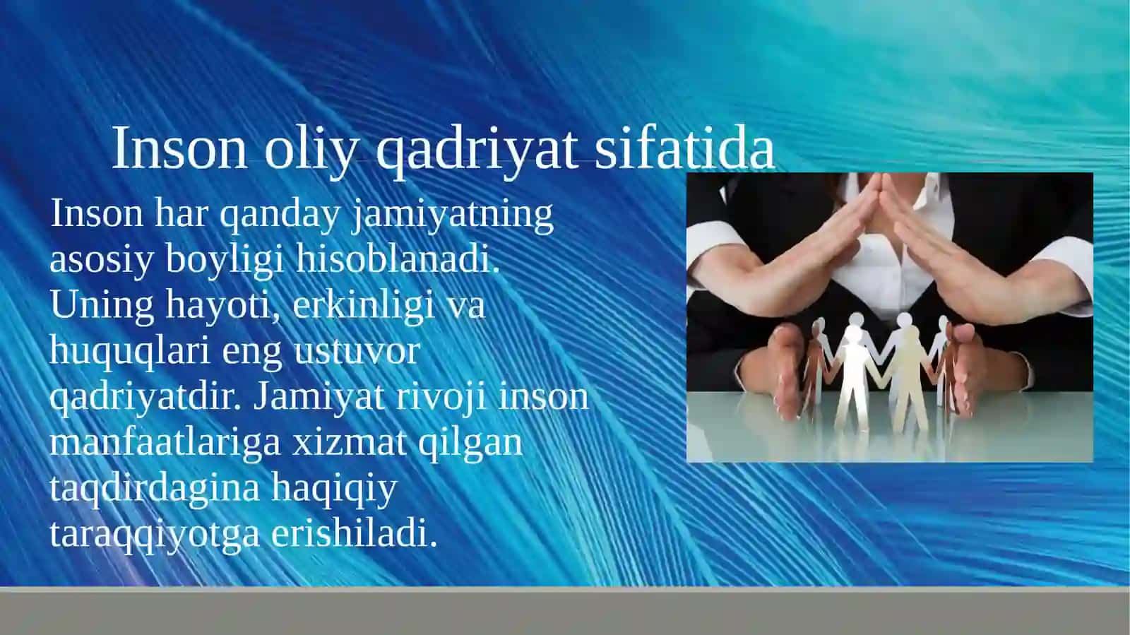 Inson oliy qadriyat 4