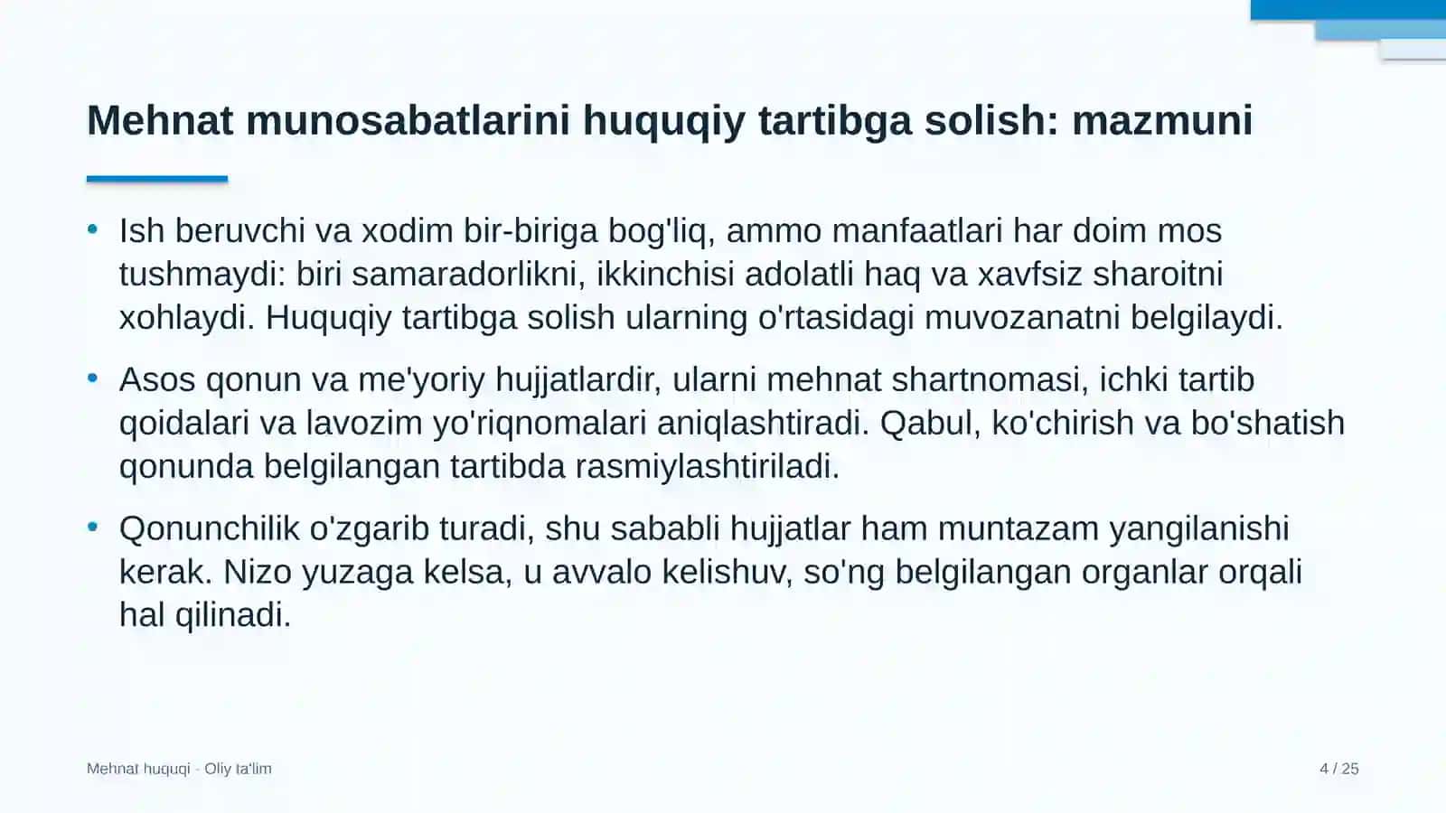 yo'l qurilishida mehnat munosabatlarini huquqiy tartibga solish 8457 4