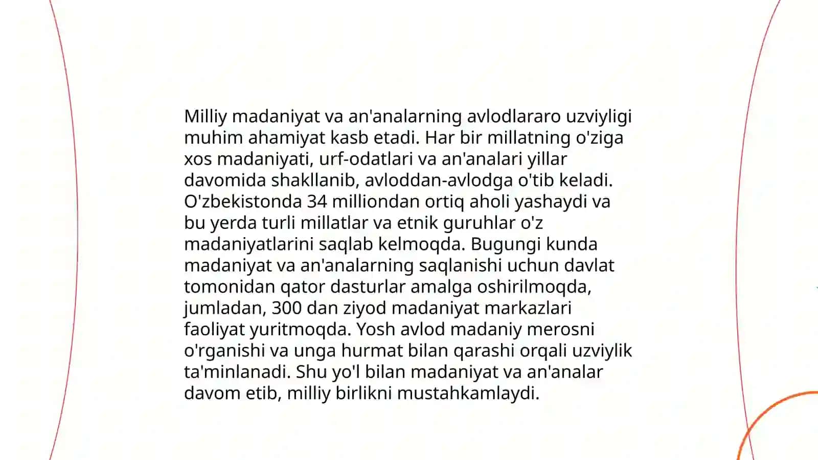 Milliy Tarbiya Avloddan - Avlodga o‘tuvchi Milliy Madaniyat Vositasi 4