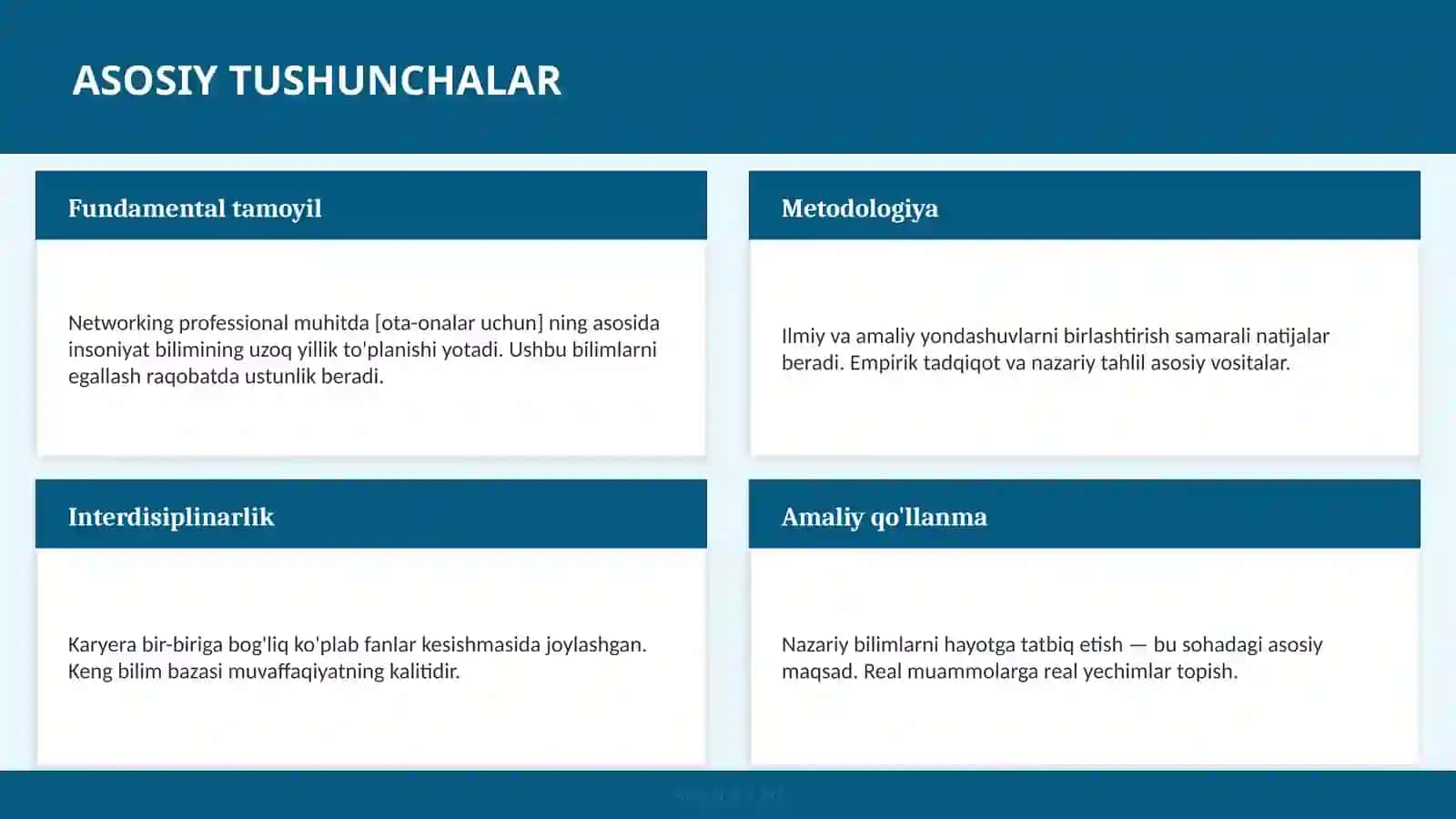 Networking professional muhitda [OTA-ONALAR UCHUN] 4