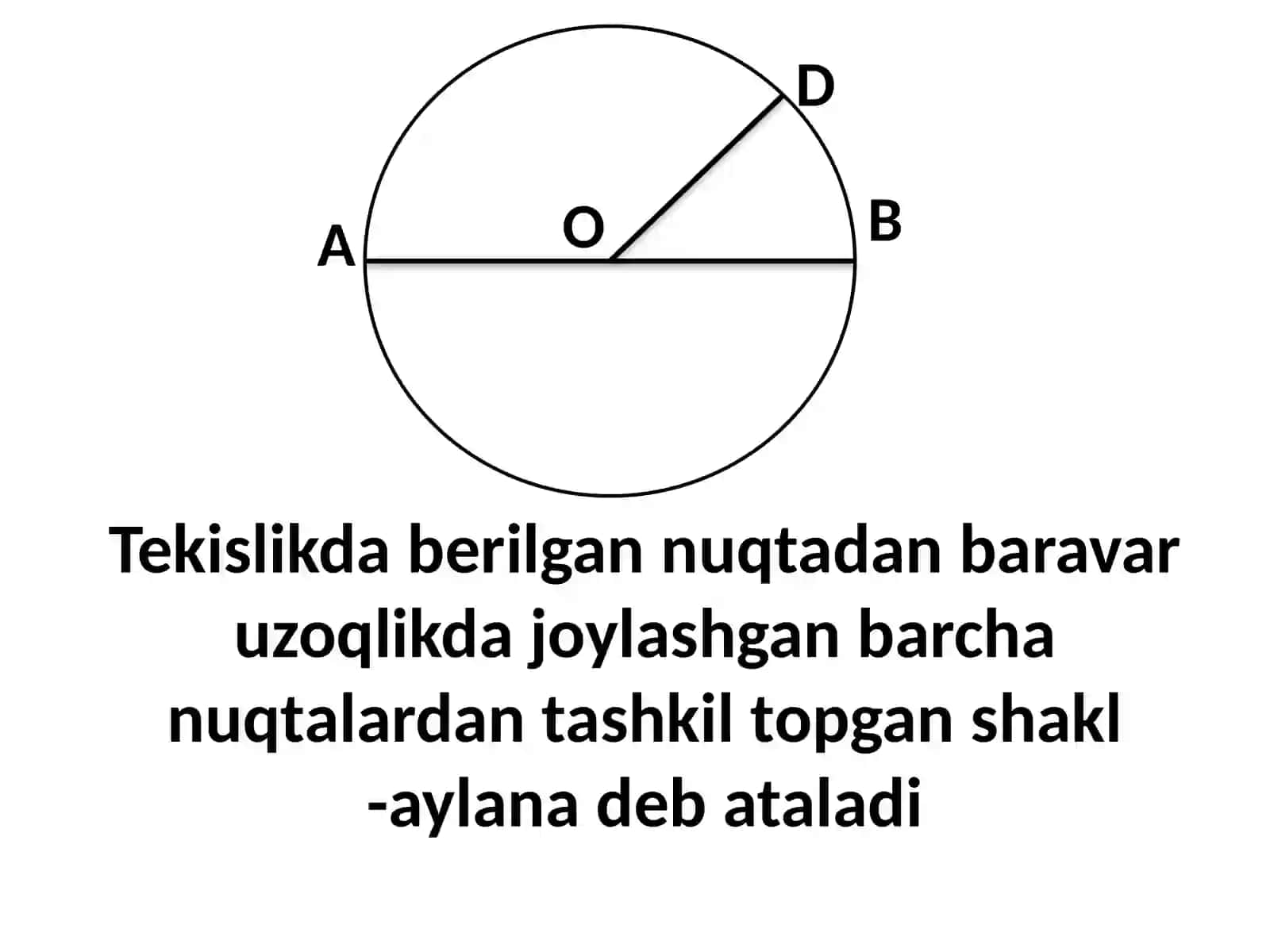 Doira va aylana. 3-sinf matematika dars ishlanma 4