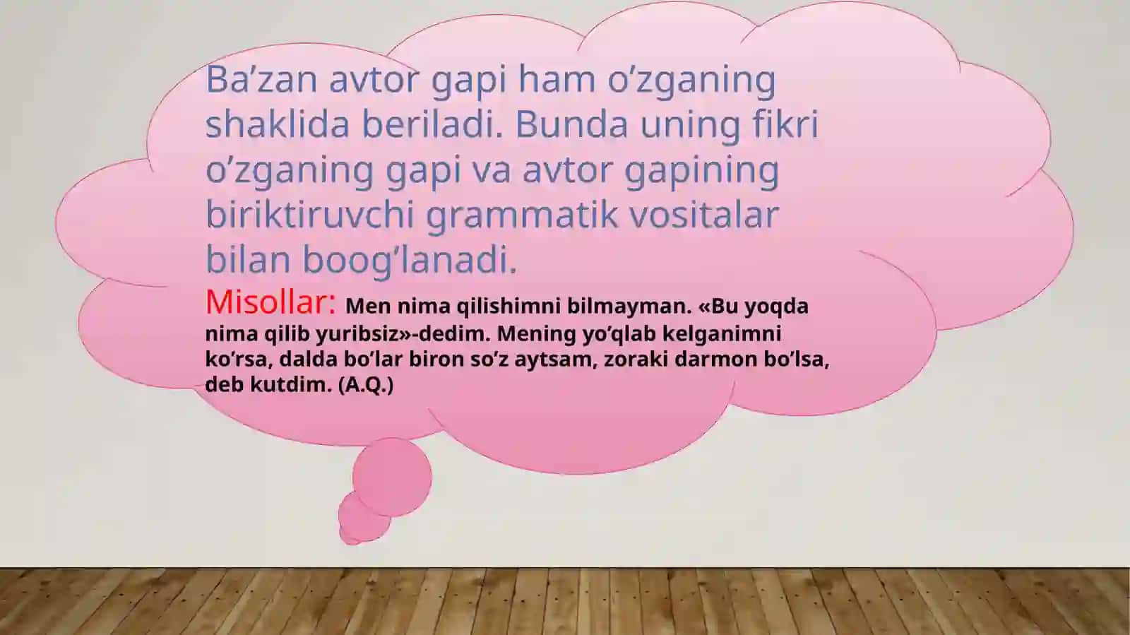O’zlashma va o’zga 4