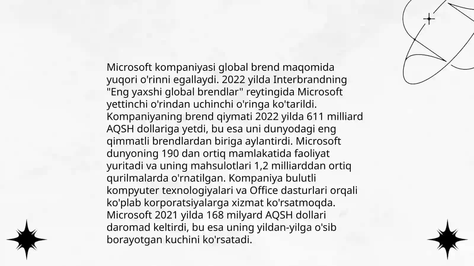 Microsoft kampaniyasining swot tahlili 4