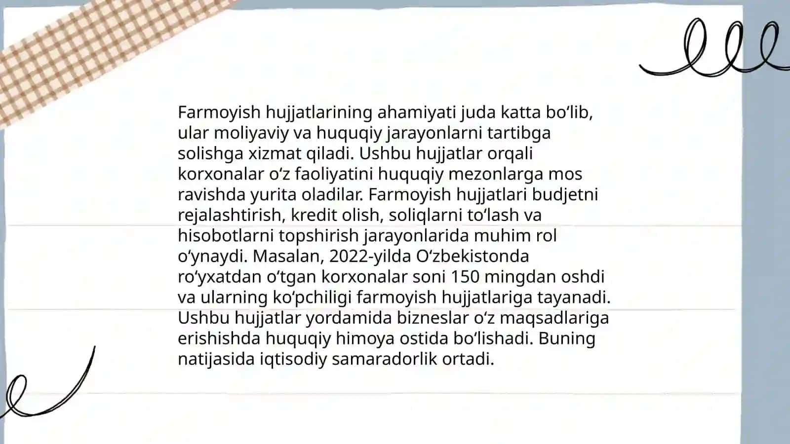 Farmoyish hujjatlari va ularning turlari 4