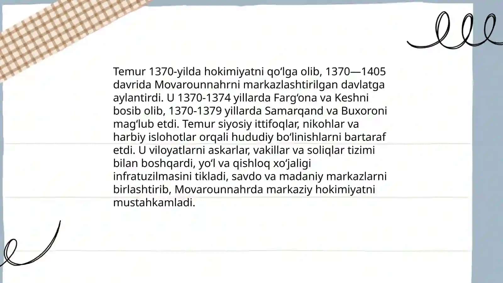 AMIR TEMUR 5-f sinf 4