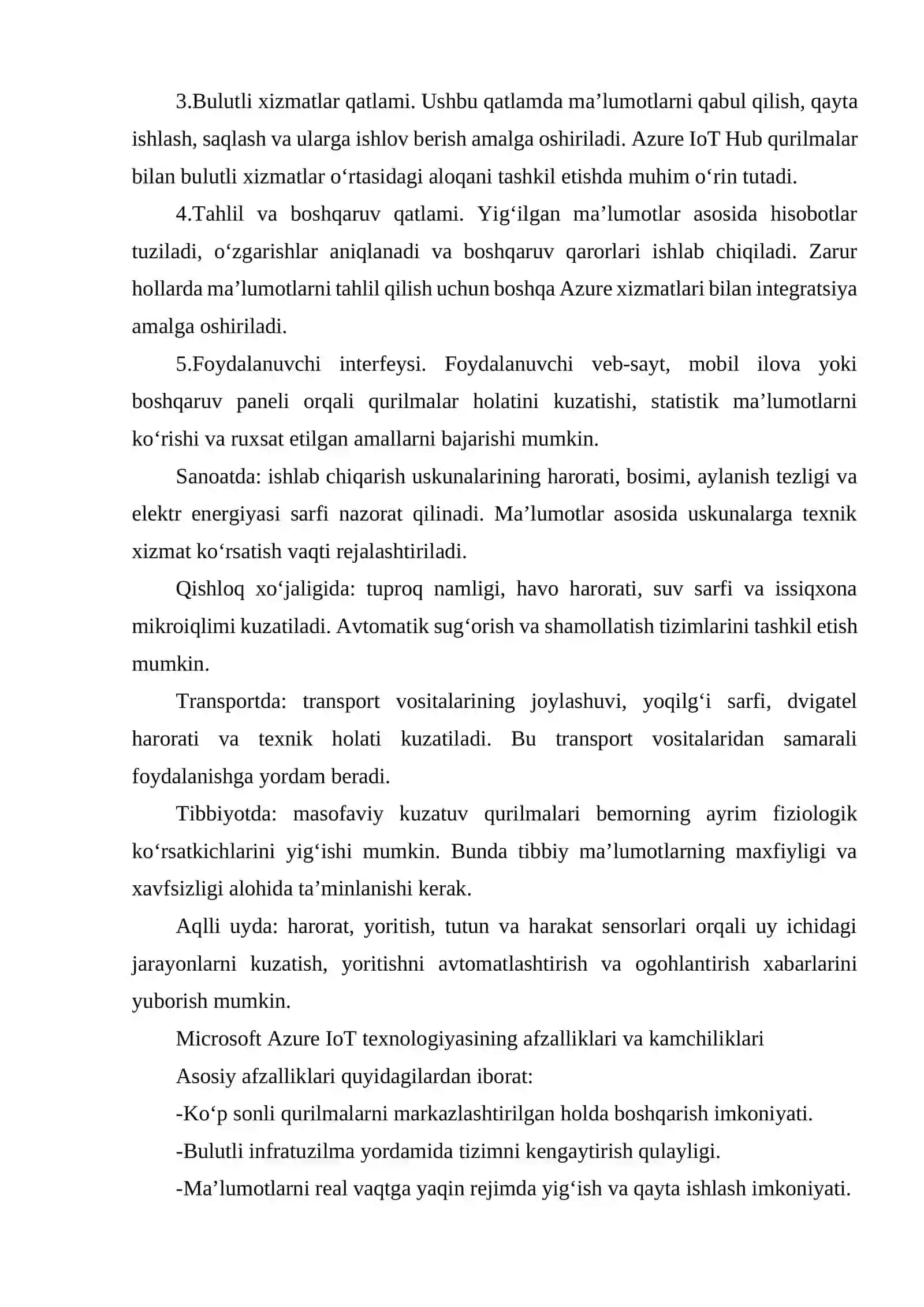 MICROSOFT AZURE IOT TEXNOLOGIYASI 4