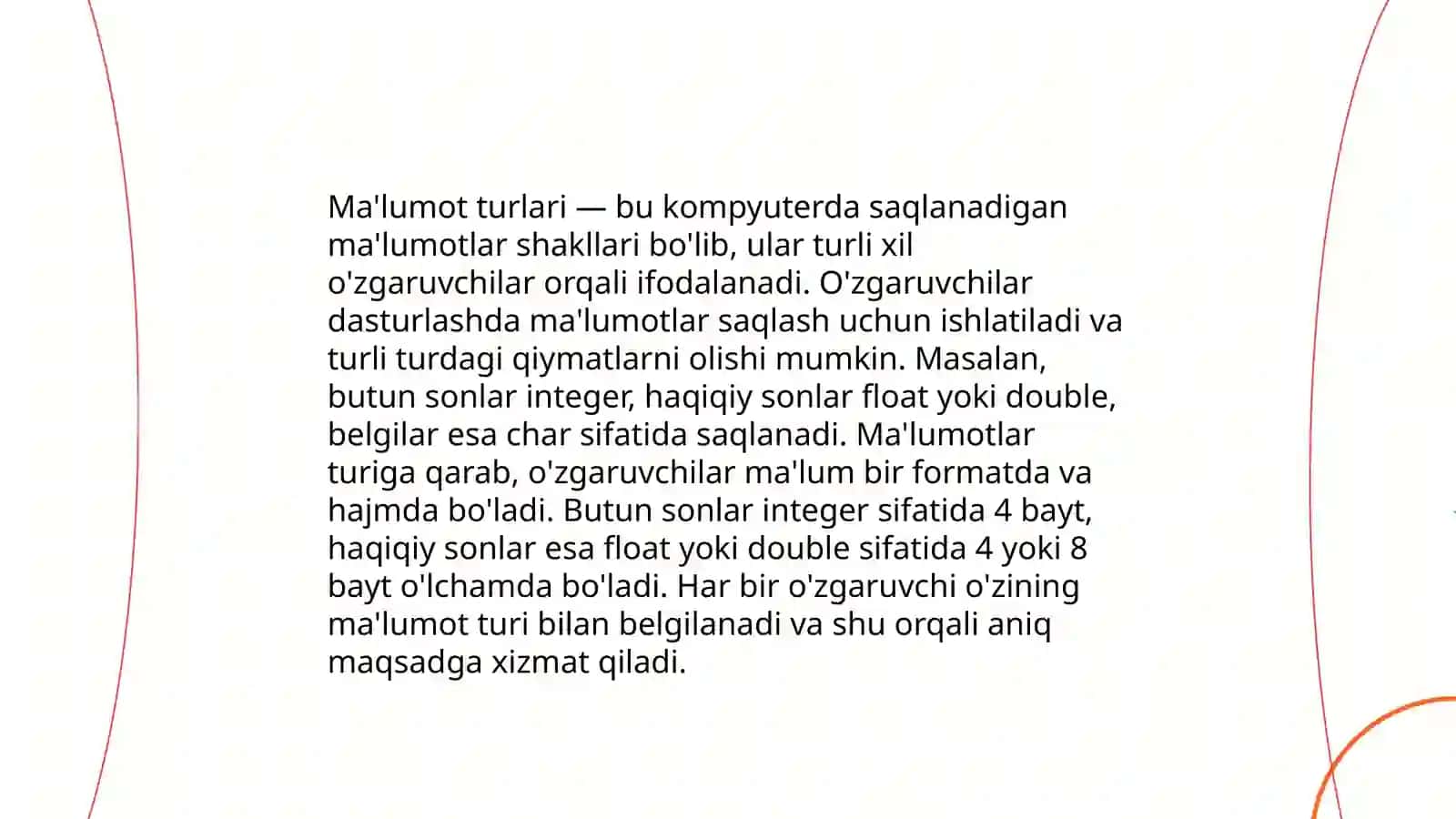 Reja: Python dasturlash tiliga kirish 4