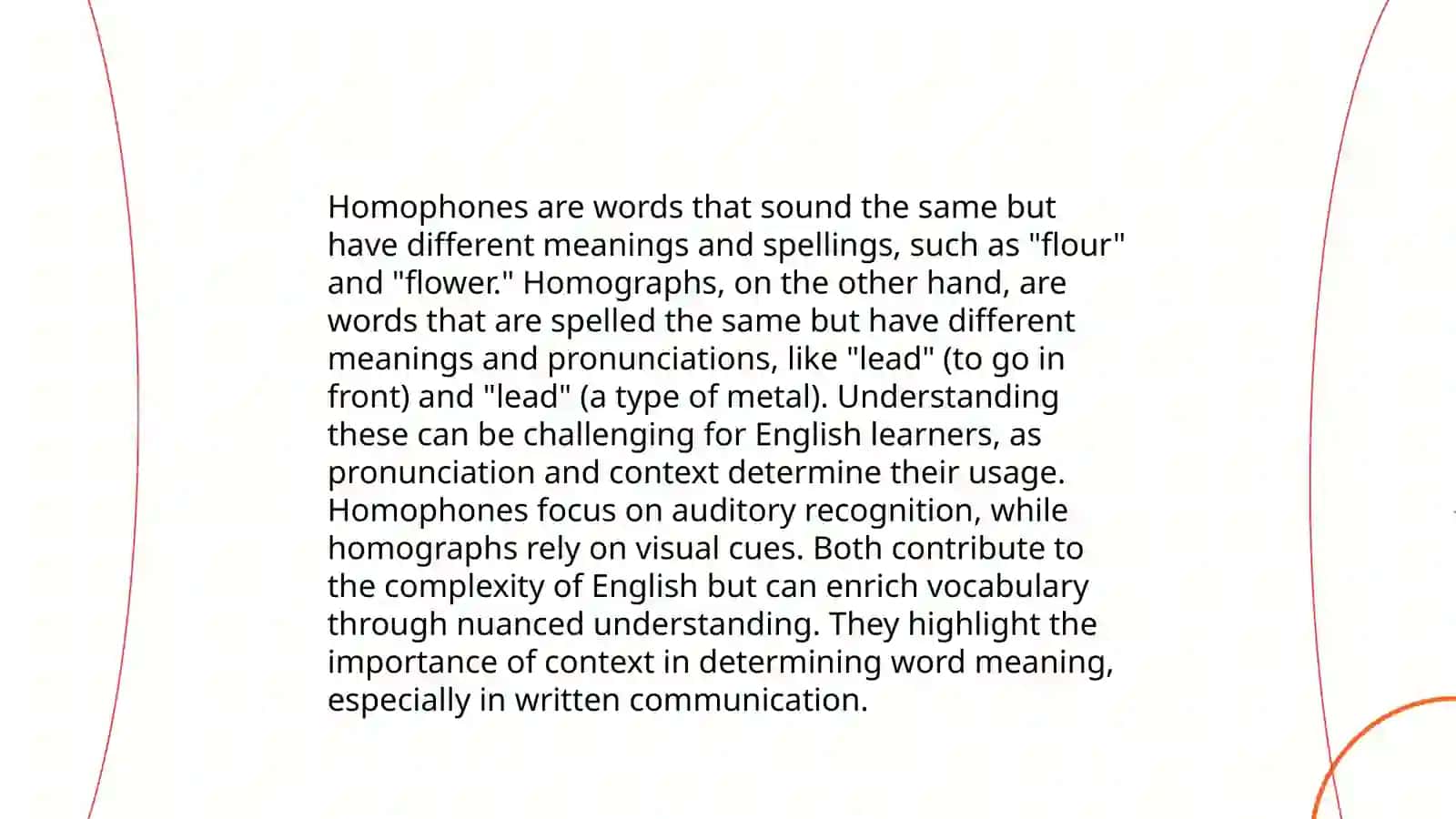 Homonyms 4