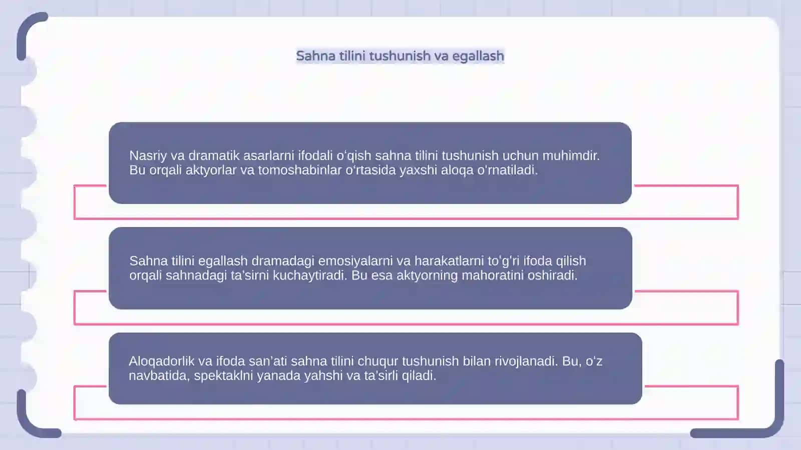 Nasriy va dramatik asarlarni ifodali oʻqish 4