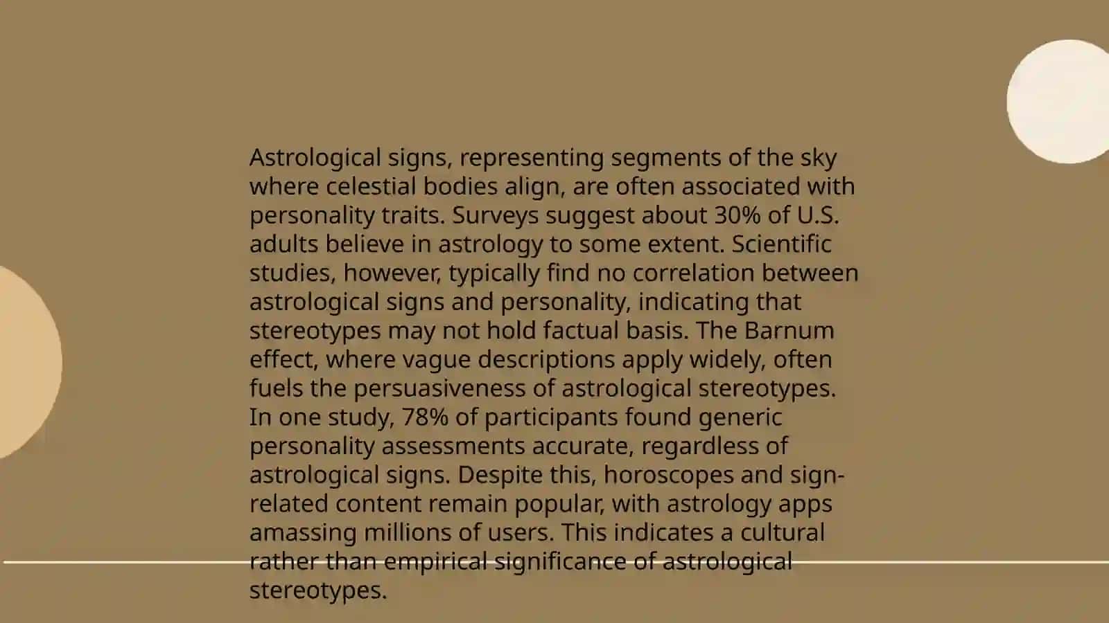 Horoscopic and stereotypes 4